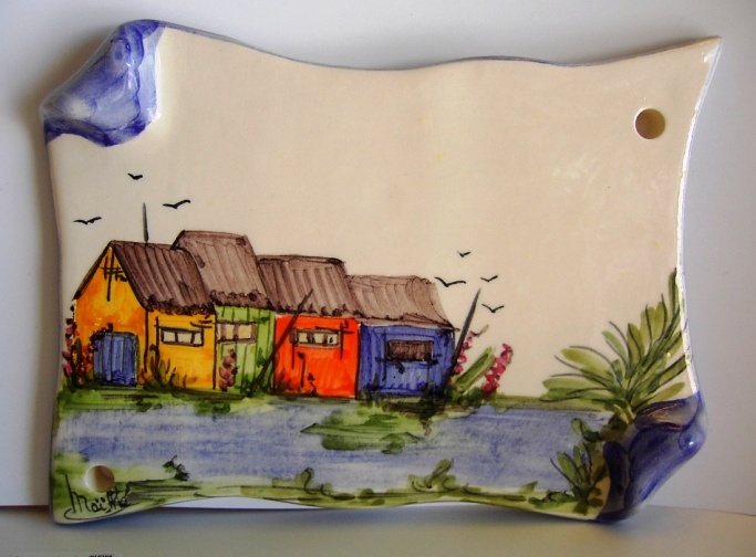 Poterie céramique art de la table Maïthé - Plaque numéro de maison en